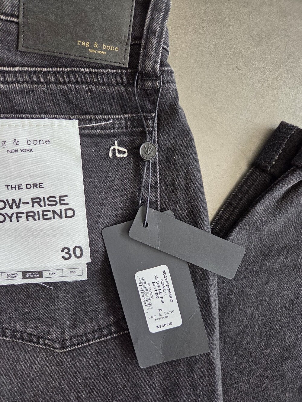 Rag & Bone Womens The Dre Low Rise Boyfriend Jeans Size 30 NWT Cornelia - Picture 6 of 11